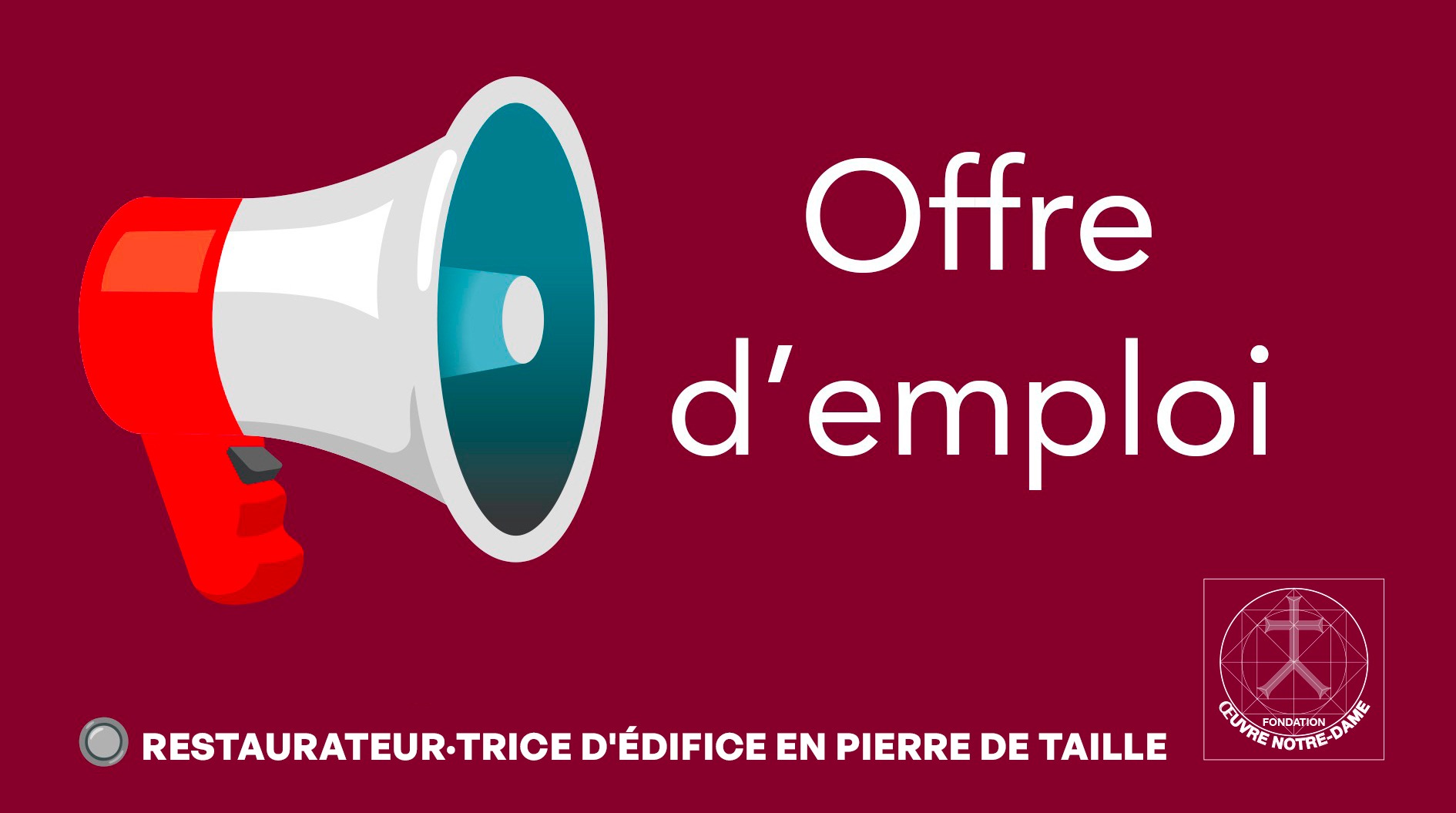 Offre d'emploi : Restaurateur·trice d'édifice en pierre de taille